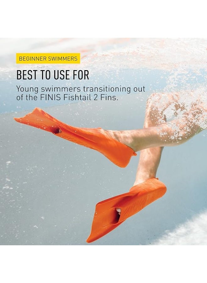 فينيز زعانف سباحة FINIS Booster للأطفال مقاس 11-1 أمريكي جونيور - Image 5