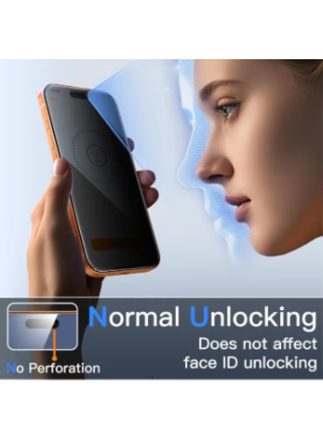 RTZ Privacy Screen Protector for Apple iPhone 17 6.3-inch Black - Image 4