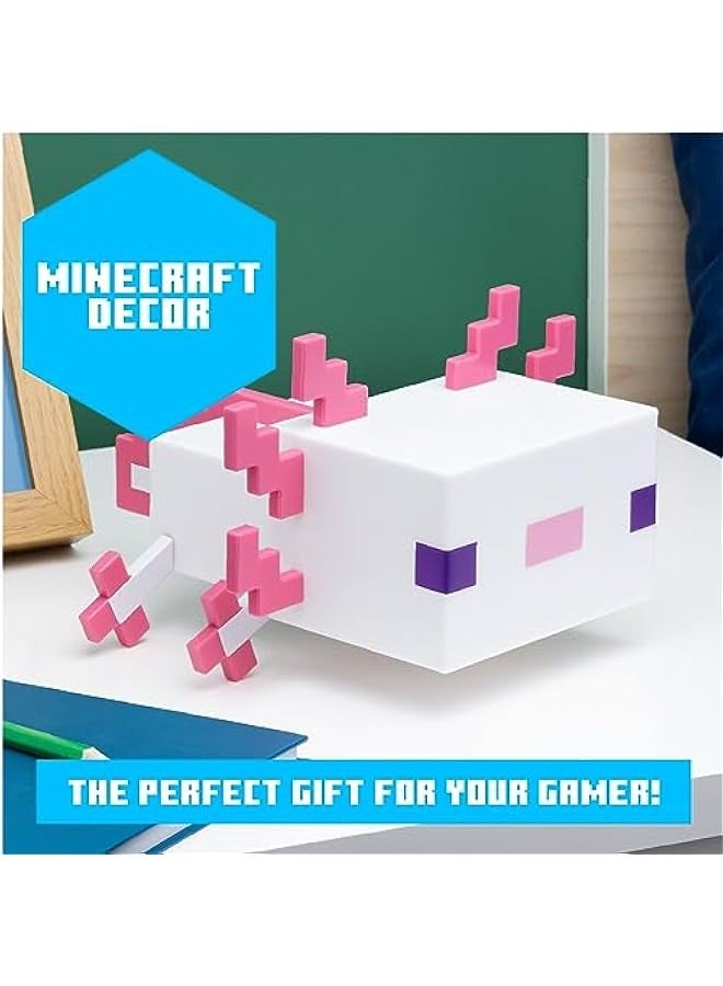 MINECRAFT Axolotl Light, Five Color Modes, Minecraft Lamp to Decorate Your Gaming Desk or Night Stand - Image 2