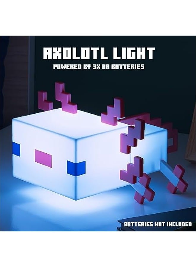 MINECRAFT Axolotl Light, Five Color Modes, Minecraft Lamp to Decorate Your Gaming Desk or Night Stand - Image 4