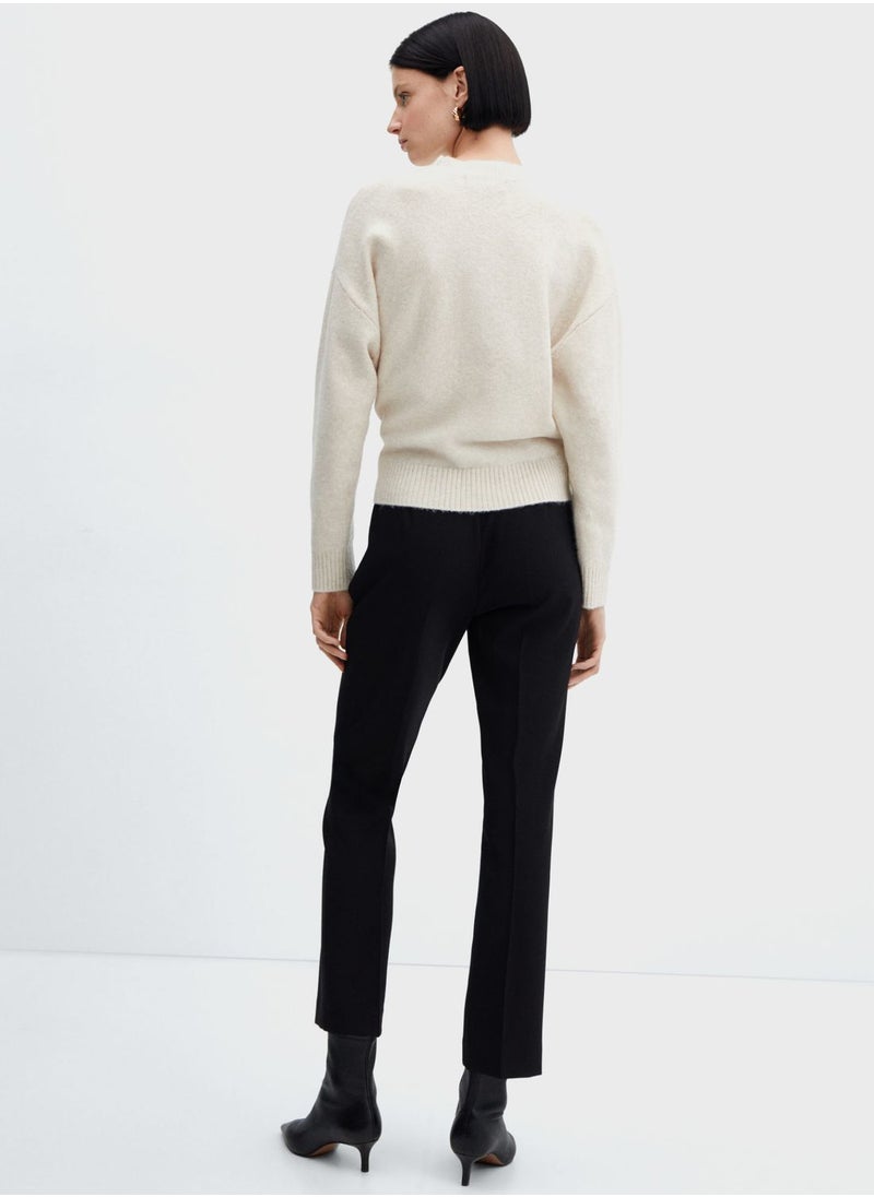 MANGO - Flared High Waist Pants - Image 1