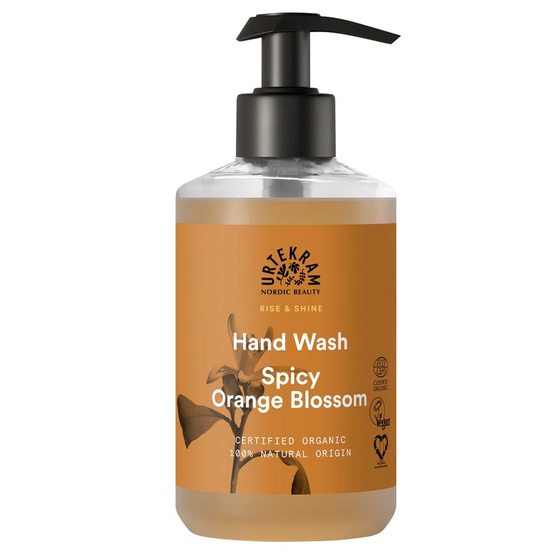 Urtekram Hand Wash All skin types Spicy Orange Blossom 300 ml Vegan Organic Natural Origin - Image 2