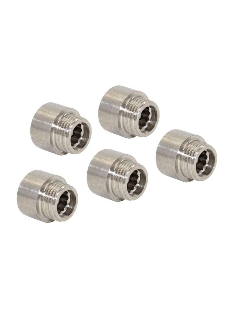 ABBASALI - Male to Female Chrome Extension Nipple with Teflon Tape 3PCS - Image 1