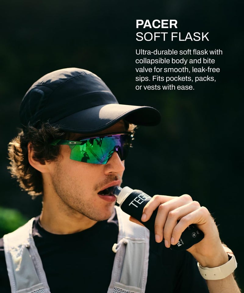 TEGO Pacer Soft Flask – Foldable 250mL/500mL TPU Bottle for Running, Camping, and Outdoor Sports (Black, 250 ml) - Image 5