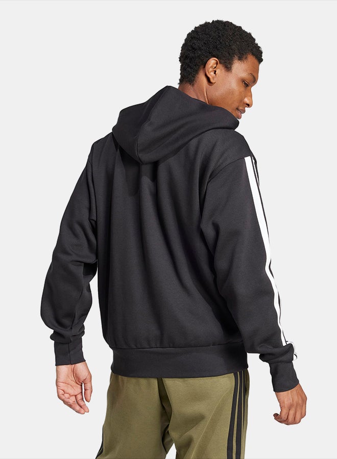 Adidas Essentials 3-Stripes Fleece Hoodie - Image 2