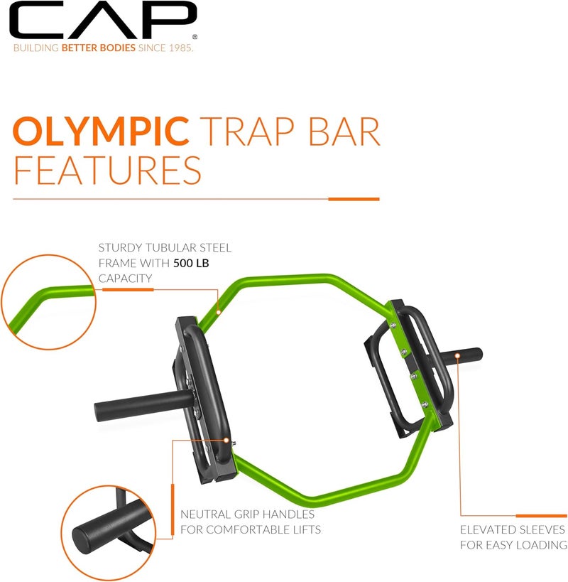CAP Barbell Olympic Trap Bar and Shrug Bar for Deadlifts - Image 3
