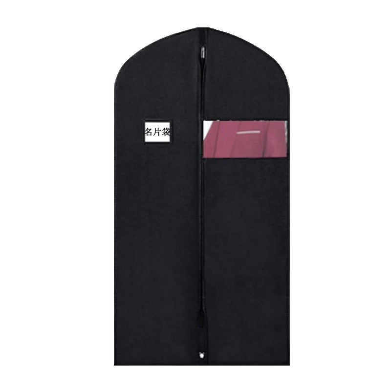 Brand New Non-Woven Clothes Dust Bag Transparent Window Suit Cover Moisture-Proof Clothing Dust Cover Non-Woven Suit Bag - Image 2
