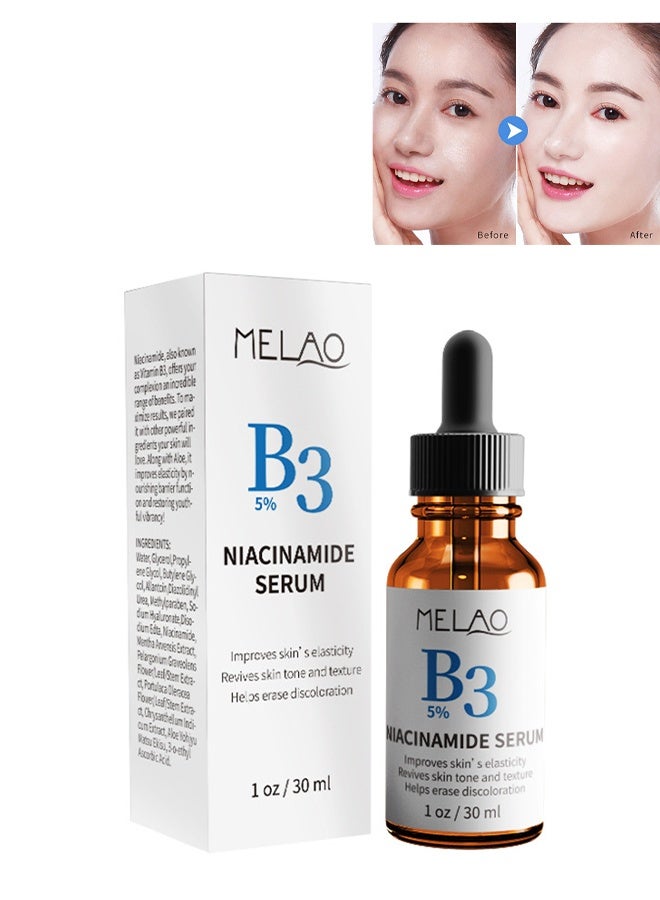 Vitamin B3 Niacinamide Serum, Niacinamide Face Serum for Women & Men, Skin Brightening Serum Face Care, Anti Aging Serum for Face, Dark Spot Remover Serum, Hydrating Serum, Even Skin Tone 30ml