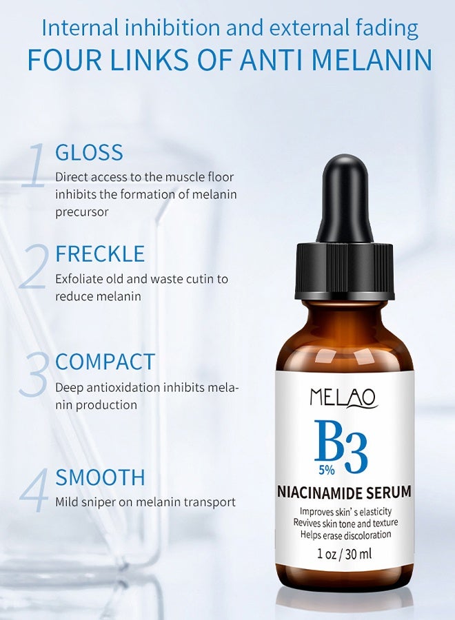 Vitamin B3 Niacinamide Serum, Niacinamide Face Serum for Women & Men, Skin Brightening Serum Face Care, Anti Aging Serum for Face, Dark Spot Remover Serum, Hydrating Serum, Even Skin Tone 30ml