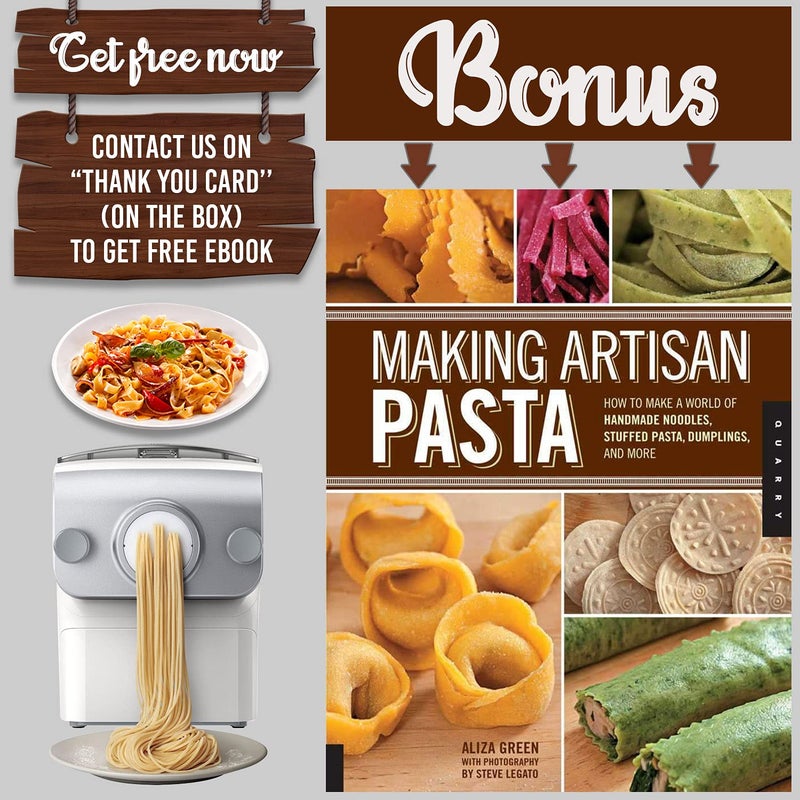 GOZIHA Kitchen Pasta Drying Rack | Make Homemade Fresh Pasta | Household Noodle Dryer Rack Hanging for Home Use | Spaghetti Drying Rack Noodle Stand | Easy Storage and Quick Set-Up (White) - Image 2