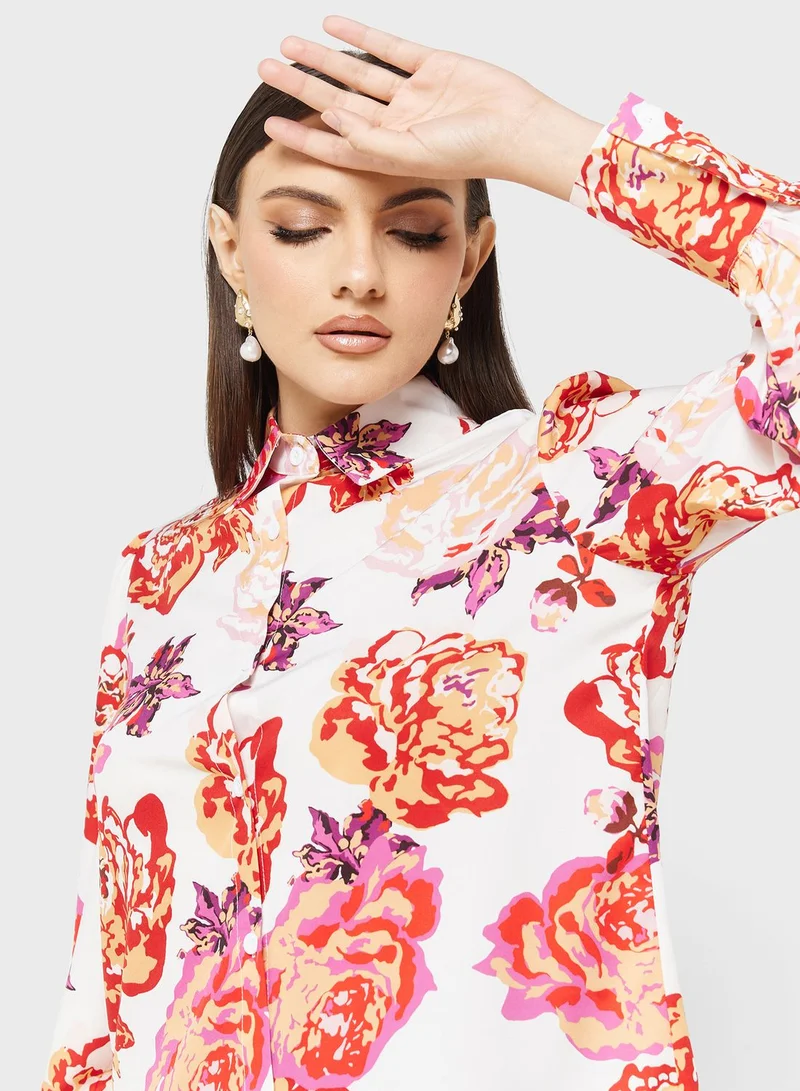 ايلا Printed Button Down Shirt