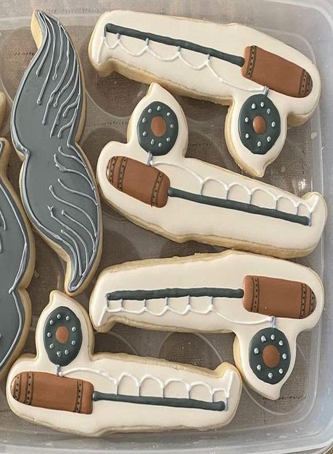 Foose Fishing Pole Cookie Cutter 6 Inch - Made in the USA - Foose Cookie Cutters Tin Plated Steel Fishing Pole Cookie Mold - Image 3