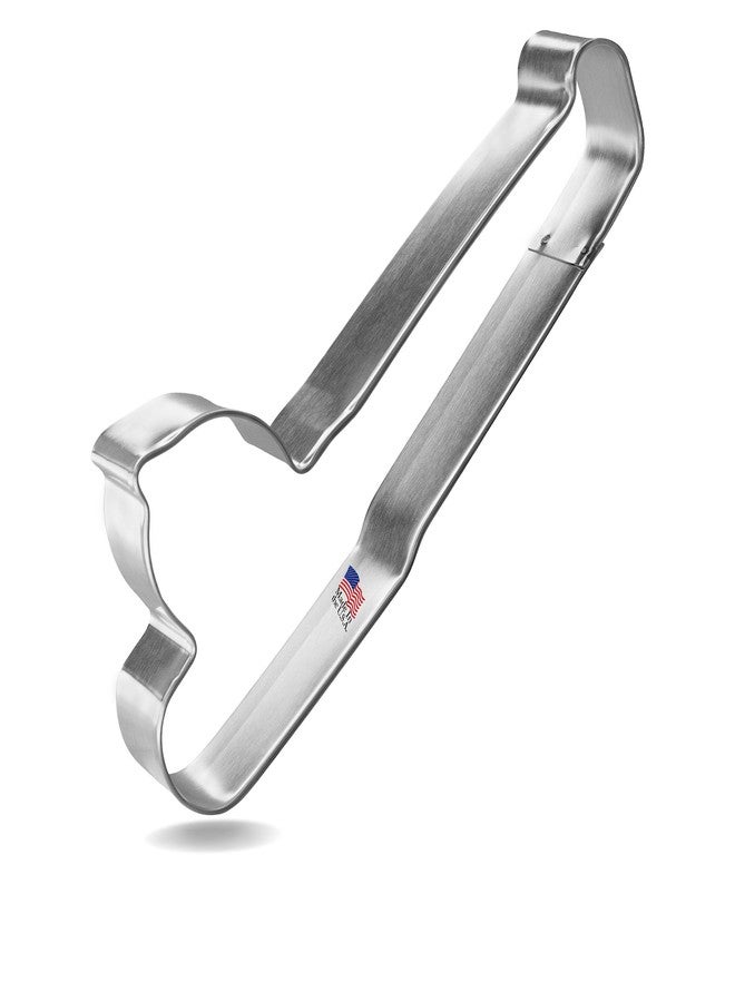 Foose Fishing Pole Cookie Cutter 6 Inch - Made in the USA - Foose Cookie Cutters Tin Plated Steel Fishing Pole Cookie Mold - Image 1