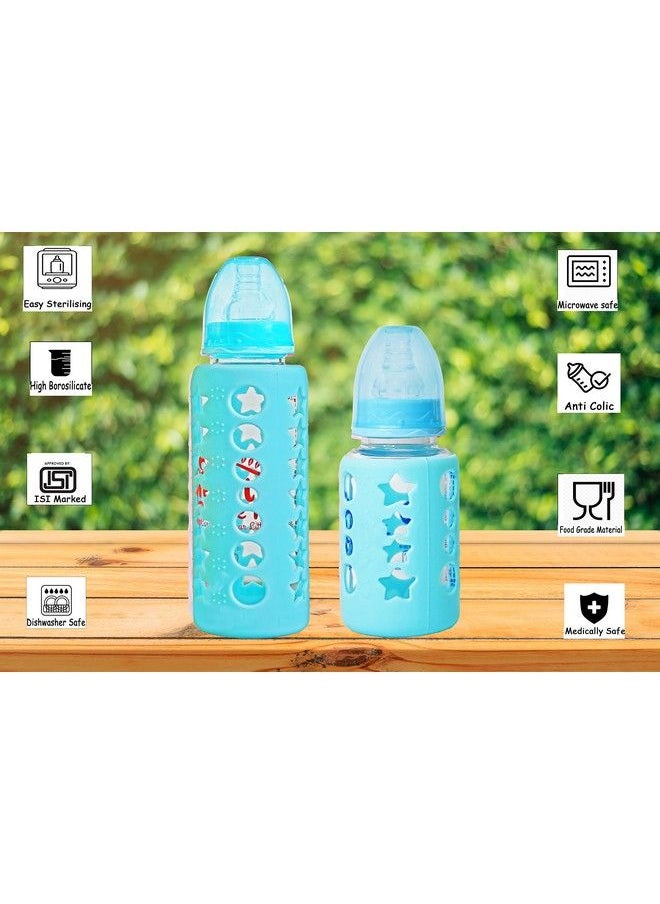 The Little Lookers High Borosilicate Glass Feeding Bottle For Baby;Feeder For Newborn ;Super Soft Flow Control & Anti Colic Nipple For Infants;Toddlers  - Image 3