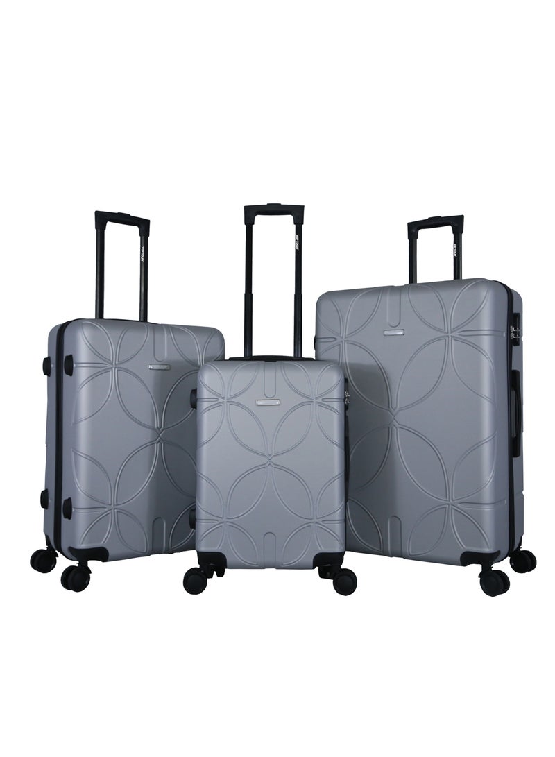 فيبتور طقم حقائب سفر 3 قطع ABS بعجلات مع نظام رقم قابل للقفل - Image 1