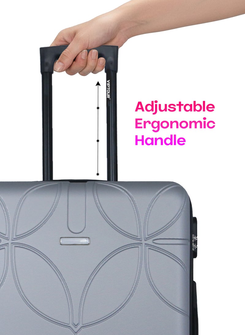 فيبتور طقم حقائب سفر 3 قطع ABS بعجلات مع نظام رقم قابل للقفل - Image 4