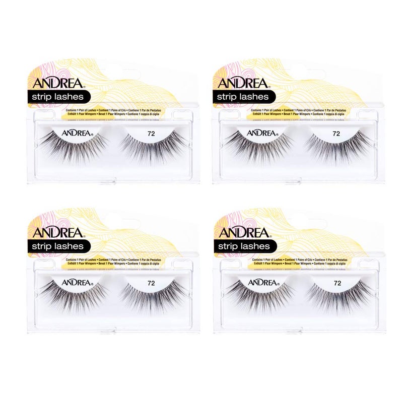 Andrea False Lashes Style 72 Black 4 pairs