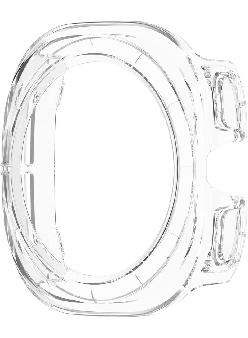 MHM Case Compatible with 2024 Samsung Galaxy Watch 7 Ultra 47mm, Hard PC Bumper Clear Protective Cover [No Screen Guard], Clear - Image 2
