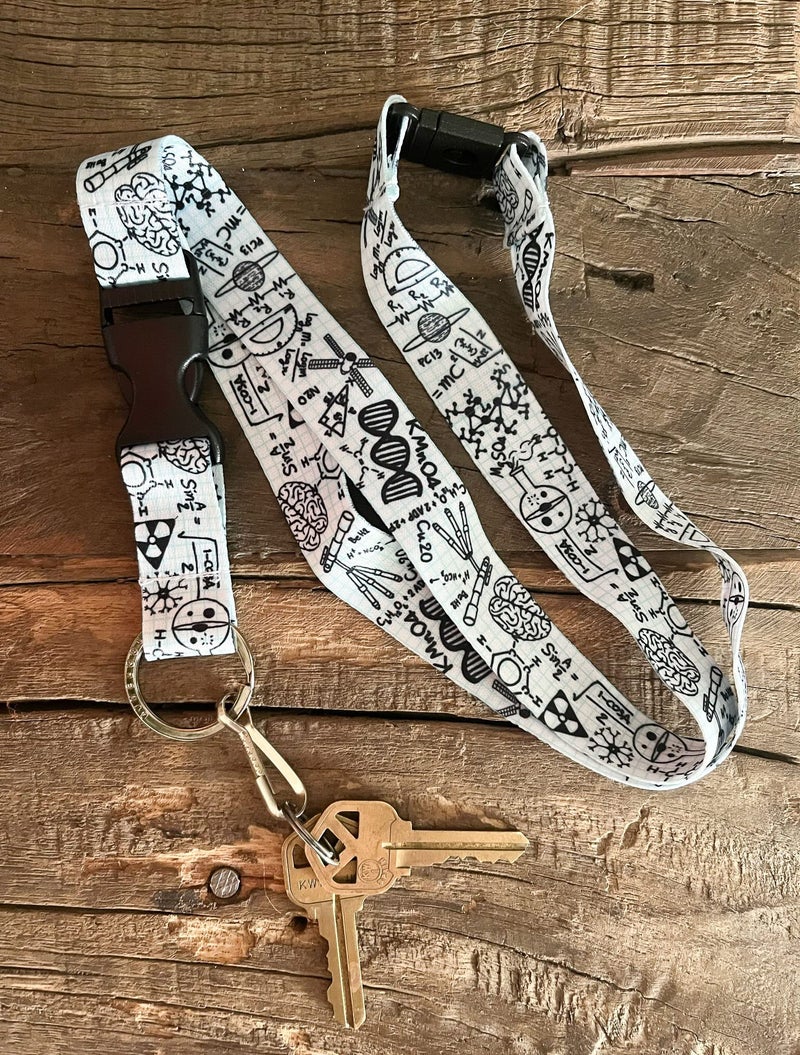 Limeloot Stem Math Science Graphing Paper Premium Lanyard With Breakaway  Release Buckle  And Flat Ring. - Image 5