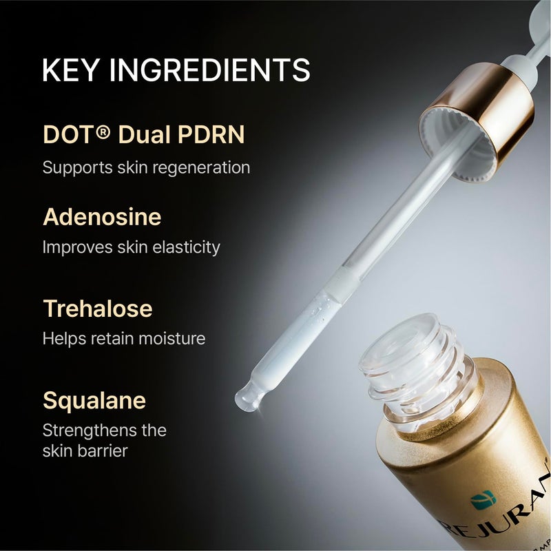REJURAN أمبولات REJURANÂ® ذات التأثير المزدوج، DOT DUAL c-PDRNÂ® [حجم أكبر] - سيروم وجه DNA السلمون للتجديد العميق، العناية بالتجاعيد، مرونة البشرة مع نتائج مضادة للشيخوخة مرئية. العناية بالبشرة الكورية (1.69 أونصة سائلة) - Image 5