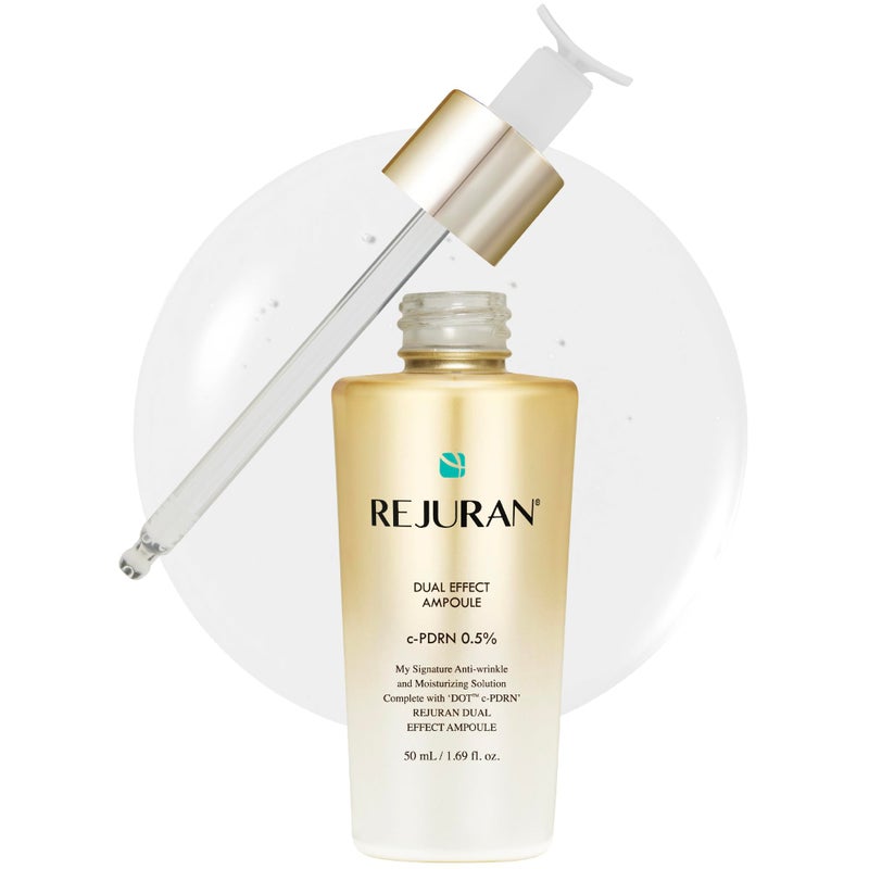 REJURAN أمبولات REJURANÂ® ذات التأثير المزدوج، DOT DUAL c-PDRNÂ® [حجم أكبر] - سيروم وجه DNA السلمون للتجديد العميق، العناية بالتجاعيد، مرونة البشرة مع نتائج مضادة للشيخوخة مرئية. العناية بالبشرة الكورية (1.69 أونصة سائلة) - Image 1