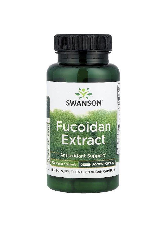 Swanson, Fucoidan Extract, 500 mg, 60 Vegan Capsules - Image 1