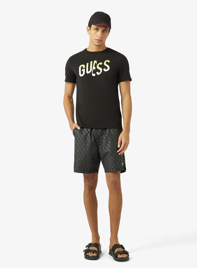 GUESS  Crew Neck Regular Fit T-Shirt for Men | Best Price UAE
