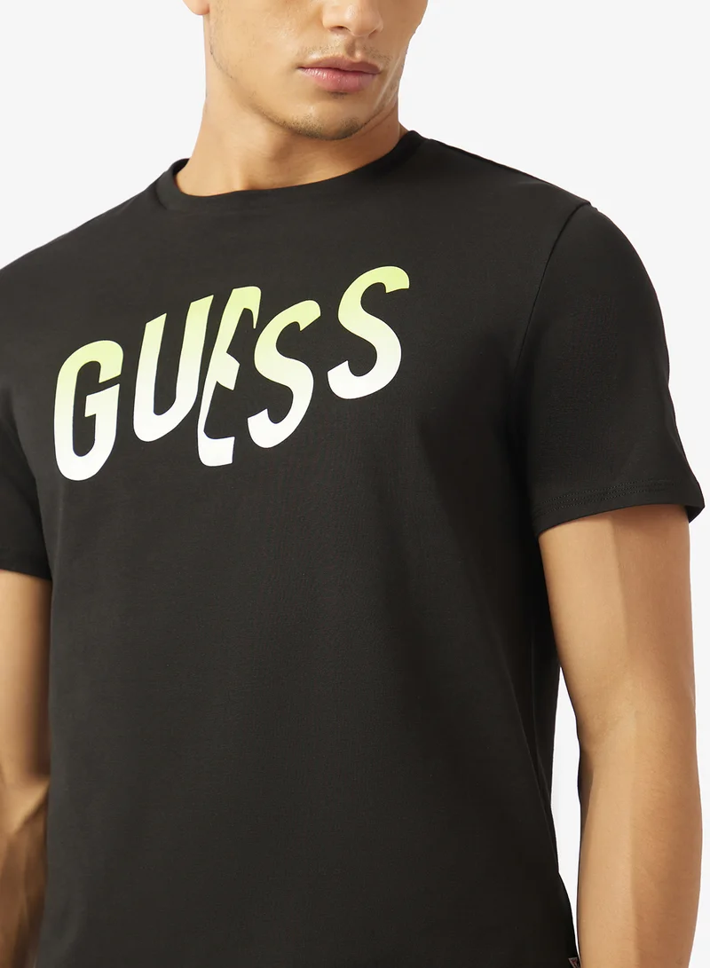 GUESS  Crew Neck Regular Fit T-Shirt for Men | Best Price UAE