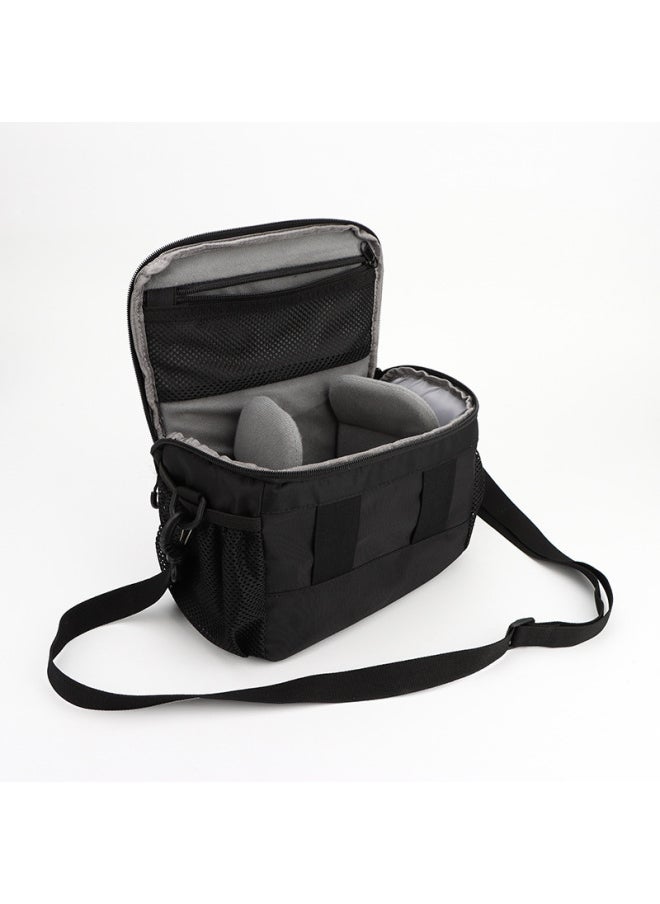 Generic Digital SLR Camera Shoulder Bag Outgoing Portable Small Camera Bag Fashionable Messenger Bag Crossbody Photography Bag-Color:Black  - Image 5