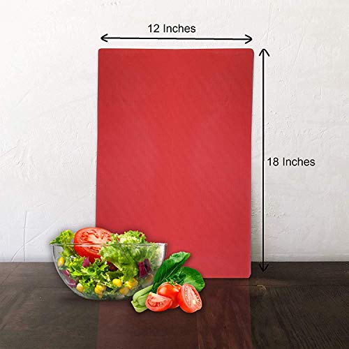 Everbuy® Extra Thickness 18" x 12" Chopping Board for Kitchen, Vegetable Cutting/Fruit Cutting Board - Image 4