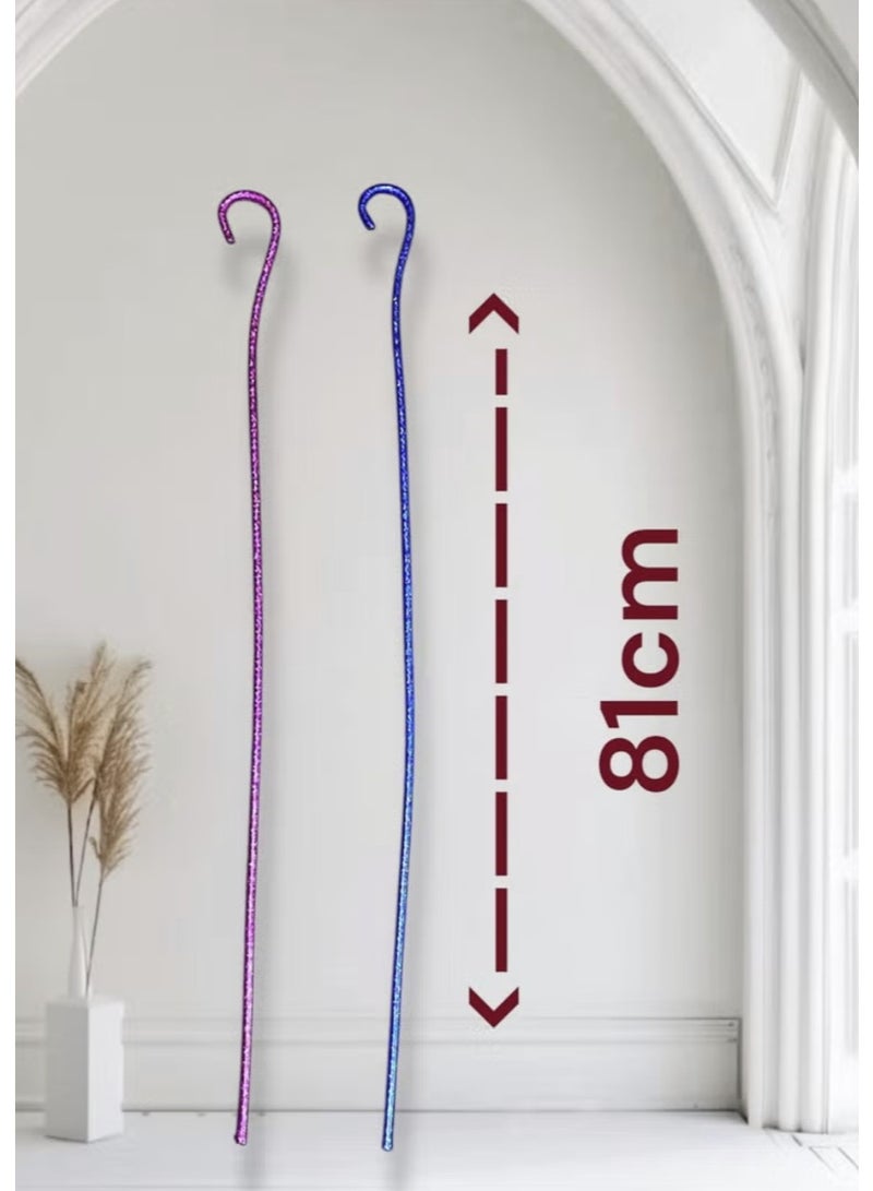 شاهين قطعتان من عصا الخيزران البلاستيكية المرنة القابلة للانحناء الملونة للرقص الشعبي والفولكلور والعروض المدرسية والتدريب على المسرح والاستخدام اليومي - Image 5