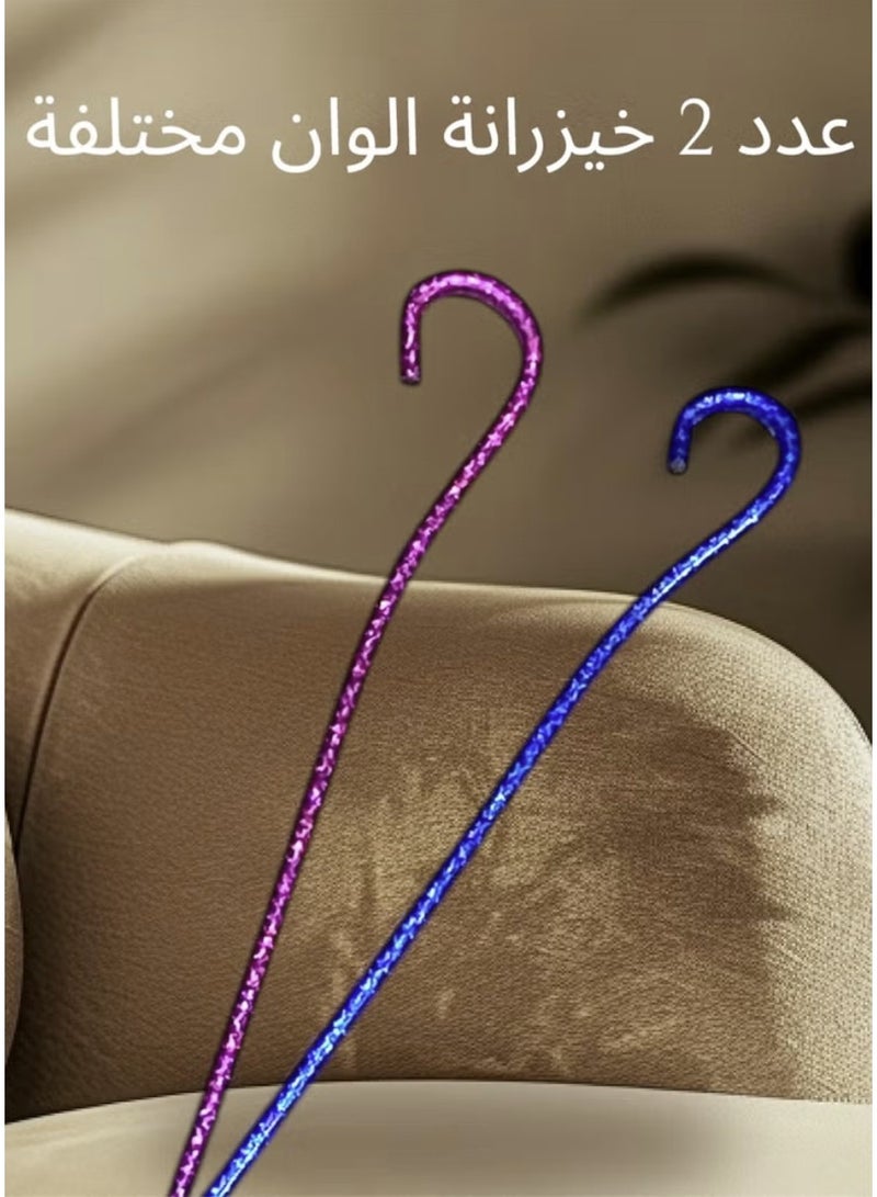 شاهين قطعتان من عصا الخيزران البلاستيكية المرنة القابلة للانحناء الملونة للرقص الشعبي والفولكلور والعروض المدرسية والتدريب على المسرح والاستخدام اليومي - Image 3