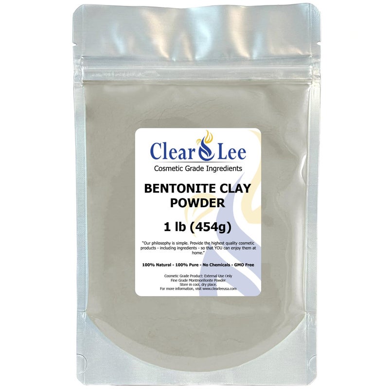 Bentonite Clay Cosmetic Grade Powder  100 Pure Natural Powder  Indian Clay  Great For Skin Detox Rejuvenation and More  Heal Damaged Skin  DIY Clay Face Mask 1 LB