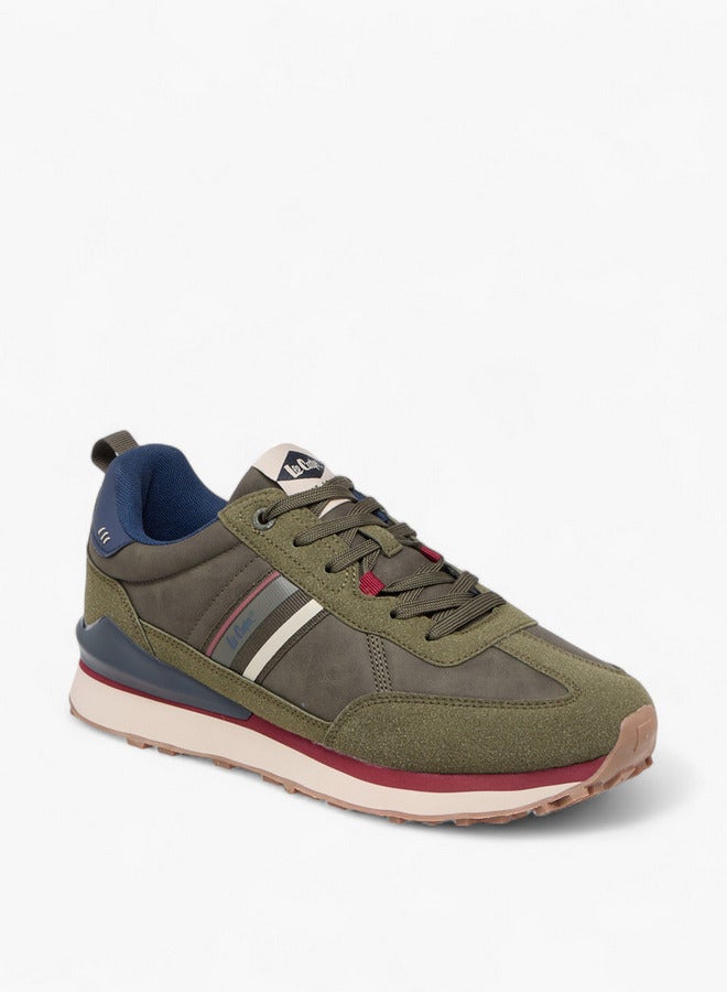 Lee Cooper Men's Panelled Sneakers with Lace-Up Closure - Image 2