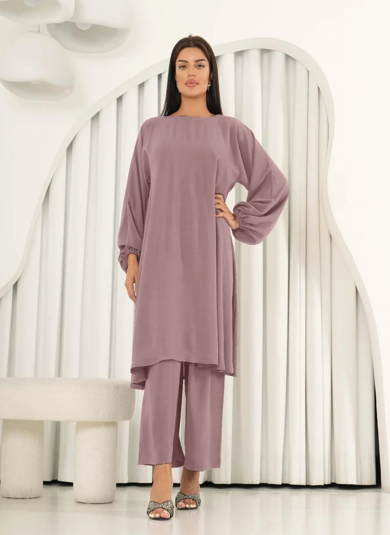 النخبة Cinereous color dress