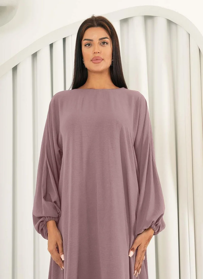 النخبة Cinereous color dress