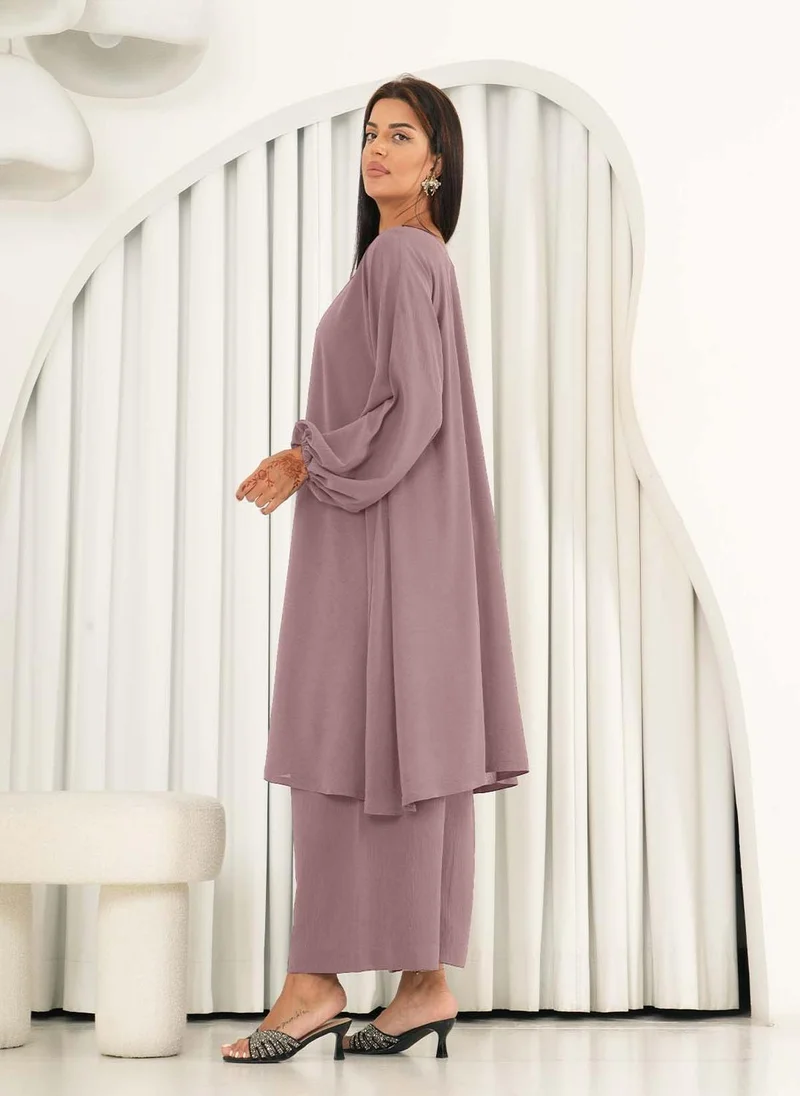 النخبة Cinereous color dress