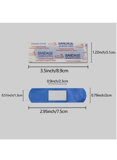 Gasin Metal Detectable Blue Band-Aid for Hotel Restaurant Chef Waterproof Band-Aid 100 PCS  - Image 3