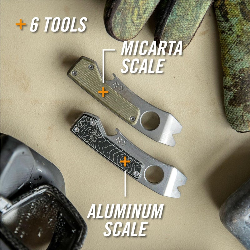 Gerber Gear Shard XL EDC Multi-tool 6-in-1 Keychain Multitool with Pry Bar, Wire Stripper and Bottle Opener, Micarta - Image 5