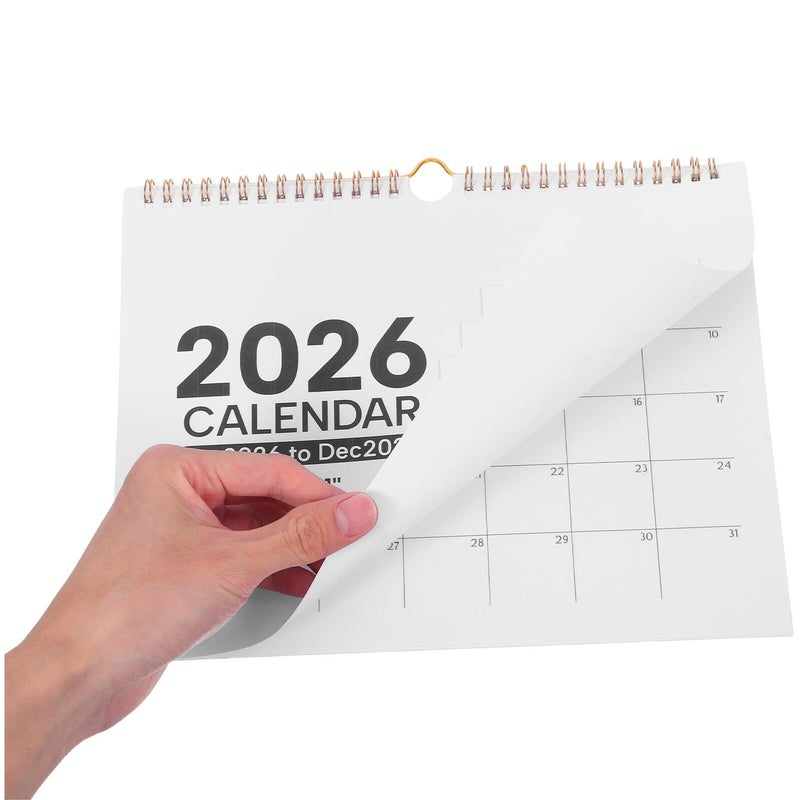 SAFIGLE 2026 Monthly Wall Calendar 12 Month Hanging Black Planner - Image 5
