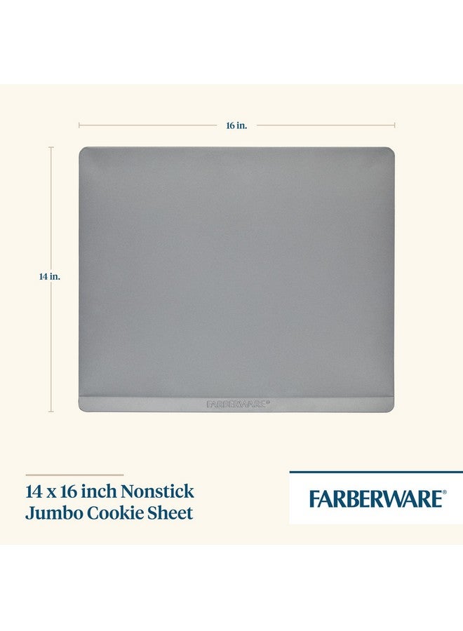 فاربرواير صينية خبز كوكيز غير لاصقة معزولة من فاربروير، مقاس 14 × 16 بوصة، رمادي فاتح - Image 2