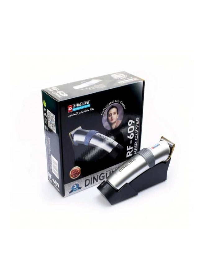 DINGLING Professional Electric Hair Clipper With Blades Silver/Black 21.21x21.01x7.39cm - Image 4
