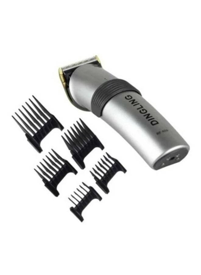 DINGLING Professional Electric Hair Clipper With Blades Silver/Black 21.21x21.01x7.39cm - Image 1