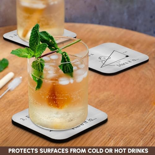 3dRose CST_107310_1 Find X Here it is, Math Humor, School Humor, Funny, Geometry, Algebra-Soft Coasters, Set of 4 - Image 3