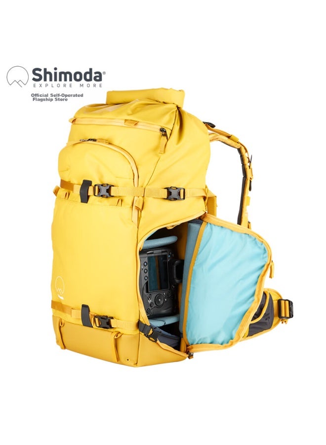 Shimoda Camera Bag, Professional Outdoor Camera Bag, Lightweight Backpack Dslr Bag, Tenmuyata Xiaotian Yidong Action X40v2 Medium Dslr Inner Liner Set, Bright Yellow, 520-134 - Image 1