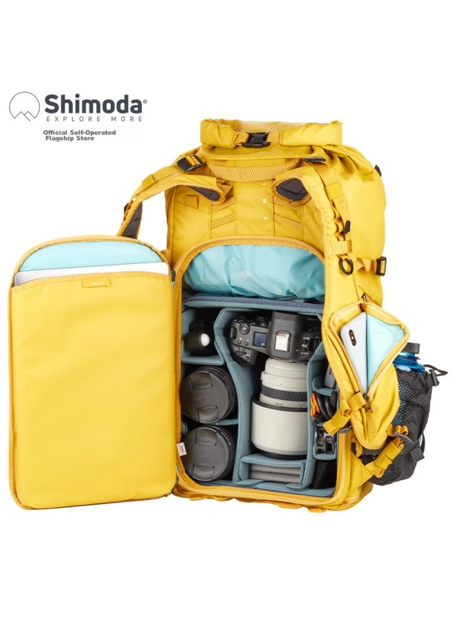Shimoda Camera Bag, Professional Outdoor Camera Bag, Lightweight Backpack Dslr Bag, Tenmuyata Xiaotian Yidong Action X40v2 Medium Dslr Inner Liner Set, Bright Yellow, 520-134 - Image 2