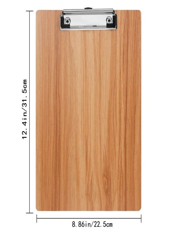 هوا جي مجموعة من 5 لوحات كتابة من هواجي، لوحة كتابة خشبية من الخشب المضغوط مع مشبك منخفض الارتفاع، لوحات كتابة خشبية قياسية بحجم A4 للمكاتب والمدارس والفصول الدراسية - Image 2