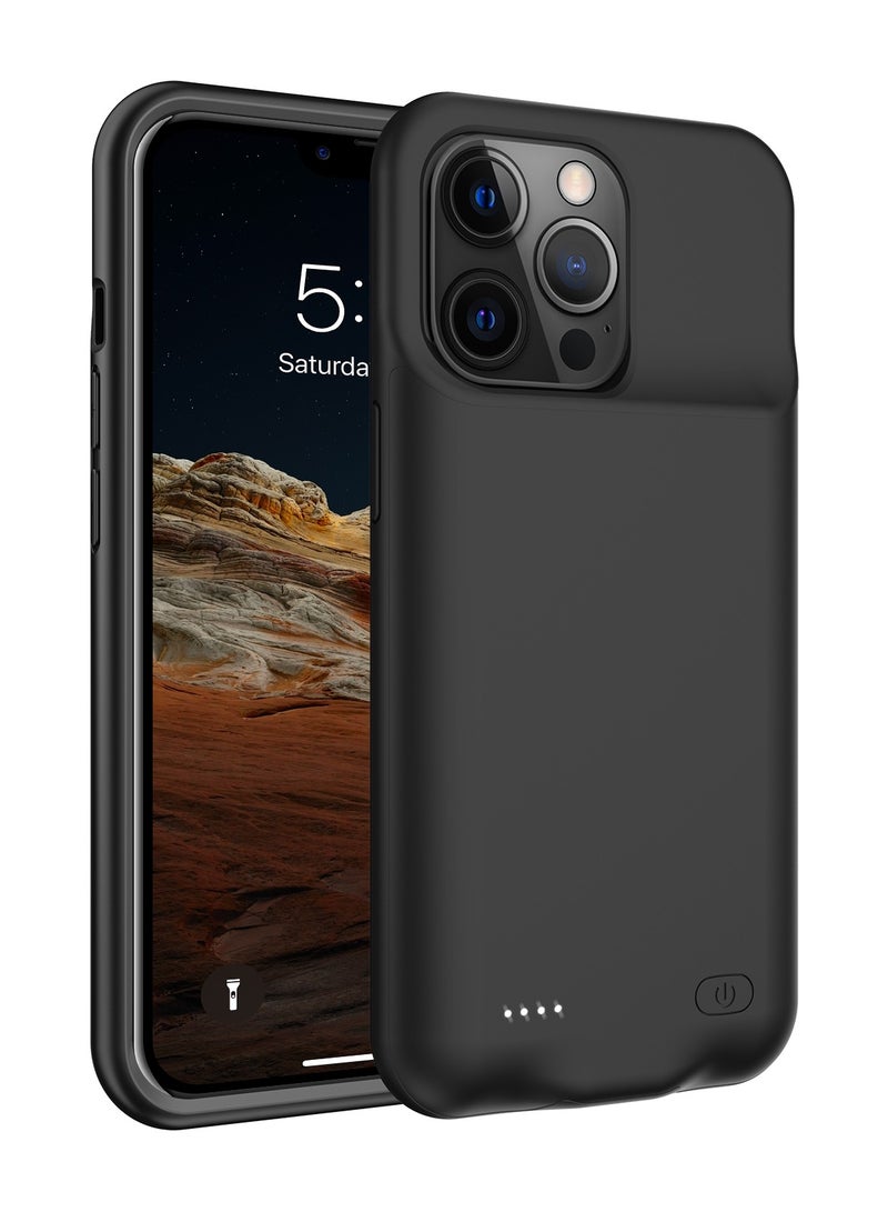 غلاف بطارية لآيفون 13 برو، 7000 مللي أمبير بطارية قابلة لإعادة الشحن ذكية ومحمولة - Image 4