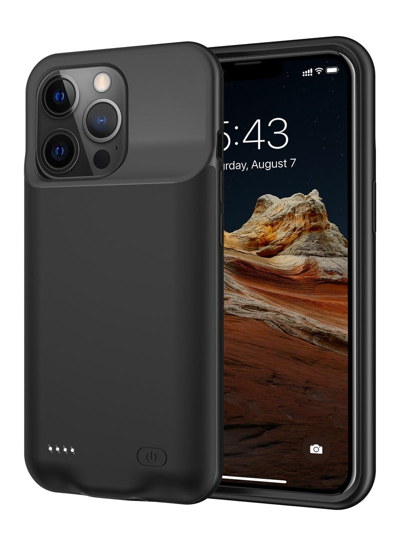 غلاف بطارية لآيفون 13 برو، 7000 مللي أمبير بطارية قابلة لإعادة الشحن ذكية ومحمولة - Image 2