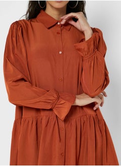 GLAMOROUS Tiered Shirt Dress  - Image 3